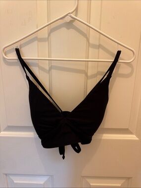 CALIA by Carrie Underwood Black Wrap Bikini Top